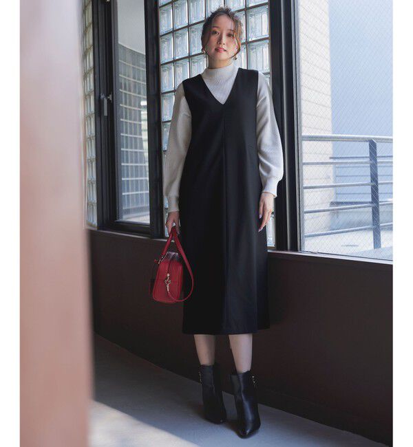 ANY SIS「CICA加工 ビューティ畔ボトルネック ニット」|ニット・セーター|