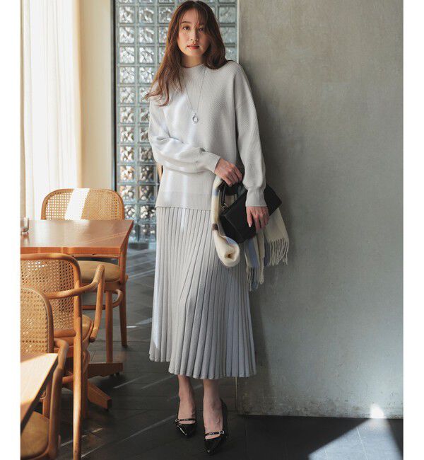 ANY SIS「CICA加工 ビューティ畔ボトルネック ニット」|ニット・セーター|