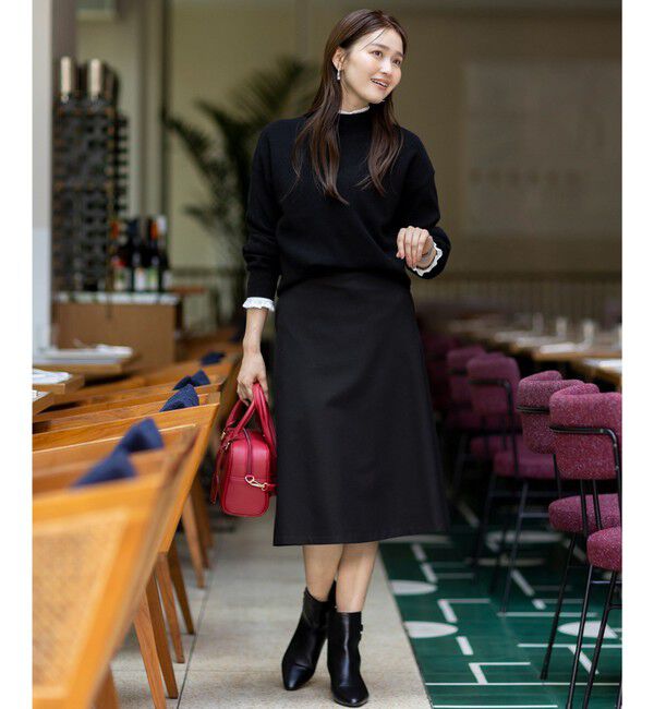 ANY SIS「CICA加工 ビューティ畔ボトルネック ニット」|ニット・セーター|