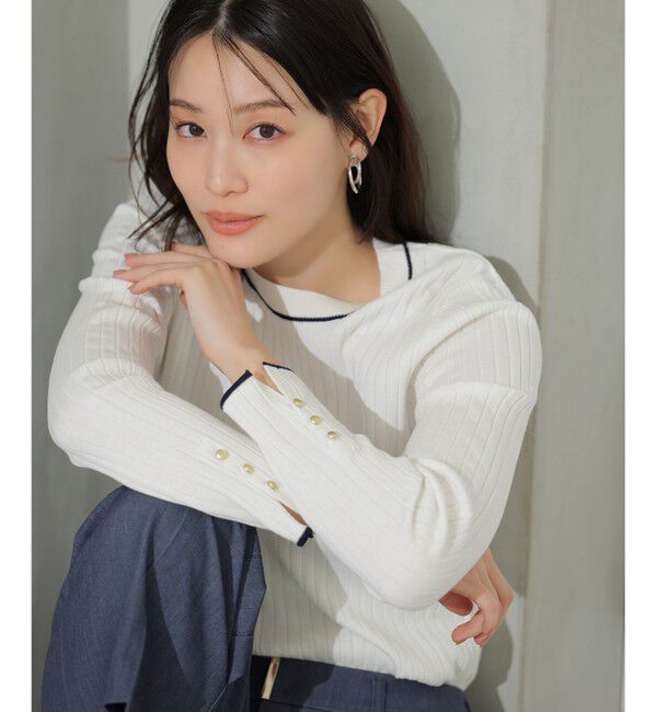 ANY SIS「ラインポイント ニット」|ニット・セーター|