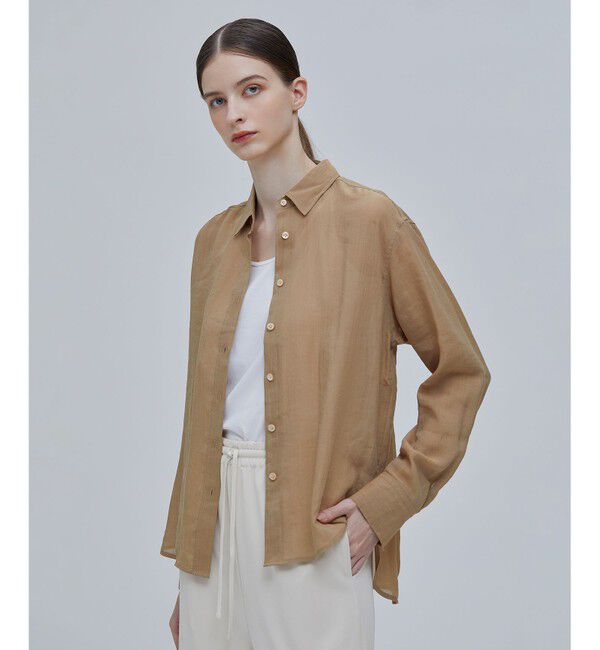 BEIGE,「HENRI / オーバーサイズシャツ」|シャツ・ブラウス|Camel