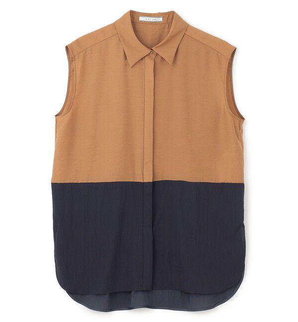 BEIGE,「【洗える】SERBES / ノースリーブブラウス」|シャツ・ブラウス|