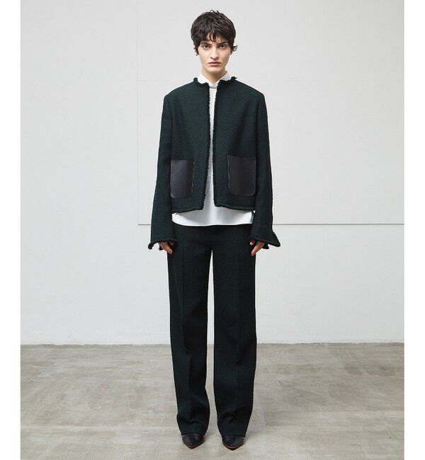 BEIGE,「MILLAM / フェイクレザーパッチワイドパンツ」|その他|