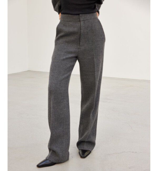 BEIGE,「MILLAM / フェイクレザーパッチワイドパンツ」|その他|Md Gray