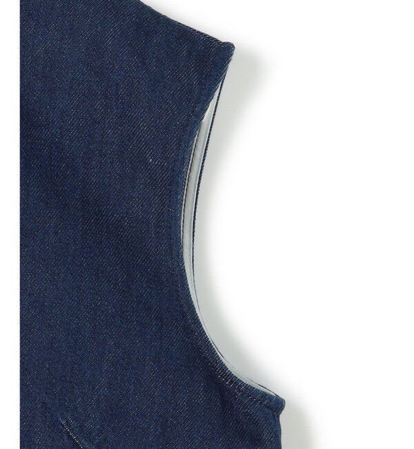 BEIGE,「【洗える・Oggi ８月号掲載】NAVIGLIO / ショート丈ノースリーブデニムブラウス」|シャツ・ブラウス|