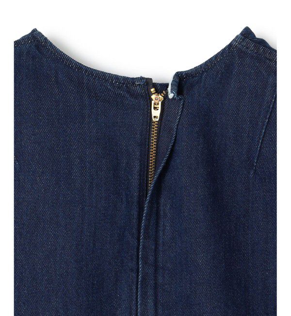 BEIGE,「【洗える・Oggi ８月号掲載】NAVIGLIO / ショート丈ノースリーブデニムブラウス」|シャツ・ブラウス|