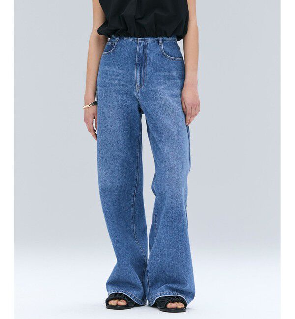 BEIGE,「【洗える】NAVIGLIO / フルレングスデニムバギーパンツ」|その他|L.Indigo