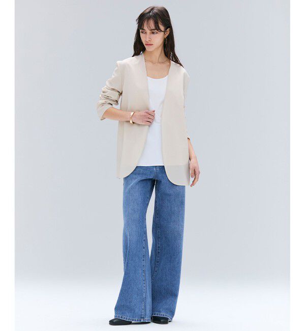 BEIGE,「【洗える】NAVIGLIO / フルレングスデニムバギーパンツ」|その他|