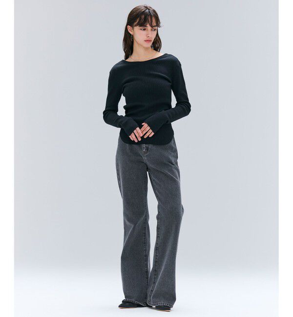 BEIGE,「【洗える】GLOBE / コットンリブ前後2WAYカットソー」|Tシャツ・カットソー|