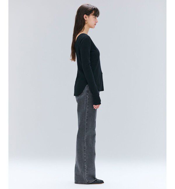 BEIGE,「【洗える】GLOBE / コットンリブ前後2WAYカットソー」|Tシャツ・カットソー|