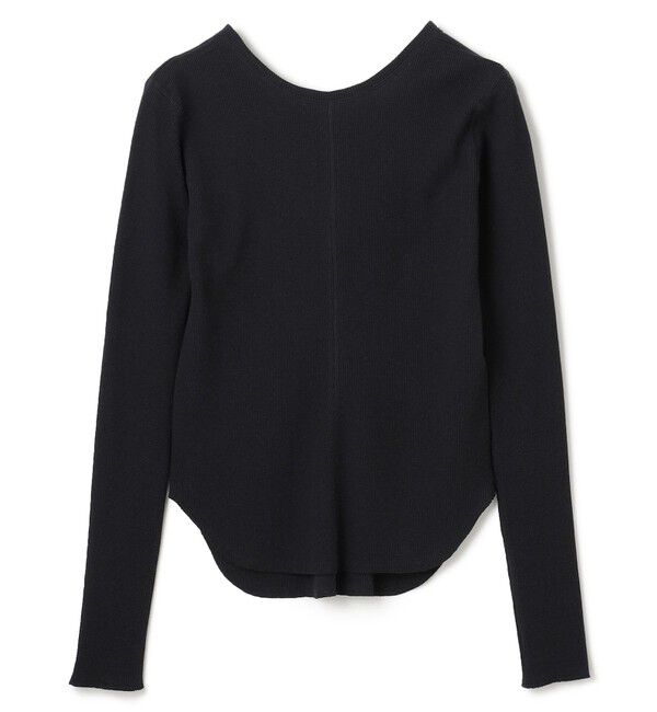 BEIGE,「【洗える】GLOBE / コットンリブ前後2WAYカットソー」|Tシャツ・カットソー|