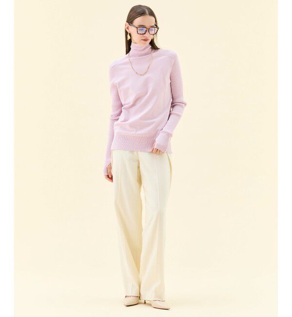 BEIGE,「【Precious掲載】TERNES / 変形タックウールワイドパンツ」|その他|