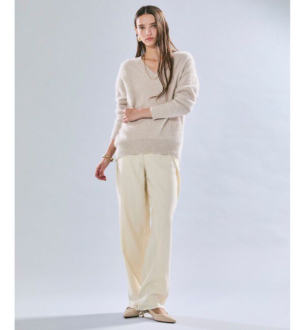 BEIGE,「【Precious掲載】TERNES / 変形タックウールワイドパンツ」|その他|