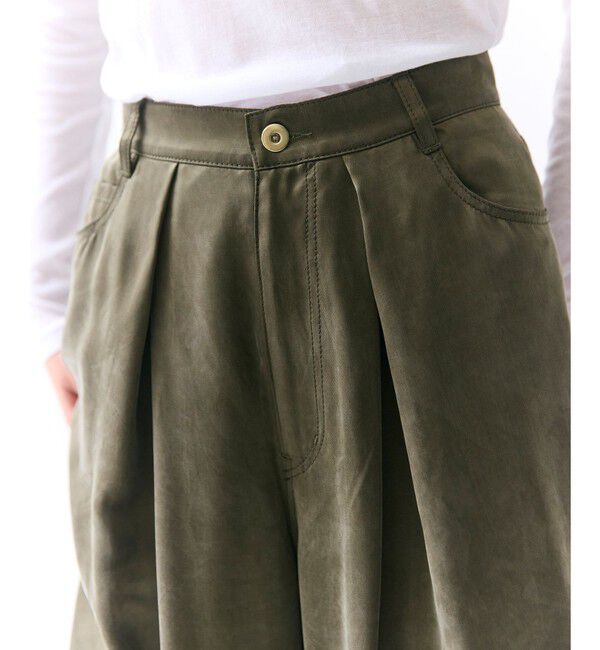 BEIGE,「FRANKLIN / ドレープタックワイドパンツ」|その他|