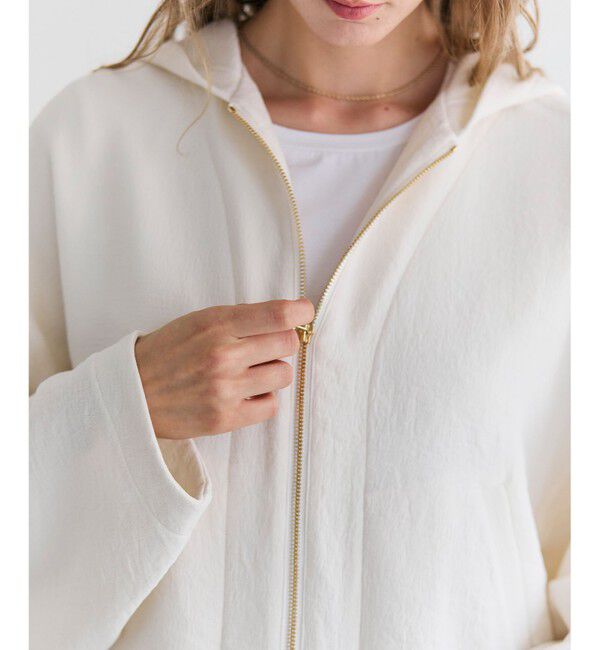 BEIGE,「BROOM / スウェット風コンパクトライトパーカー」|Tシャツ・カットソー|