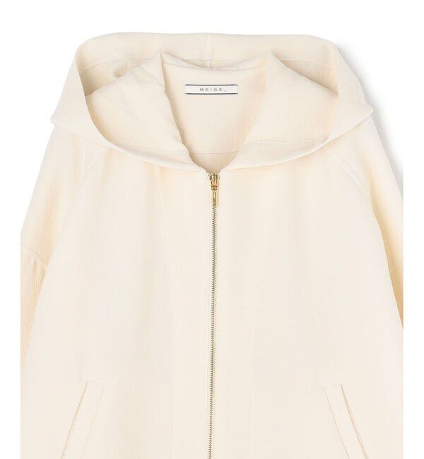 BEIGE,「BROOM / スウェット風コンパクトライトパーカー」|Tシャツ・カットソー|