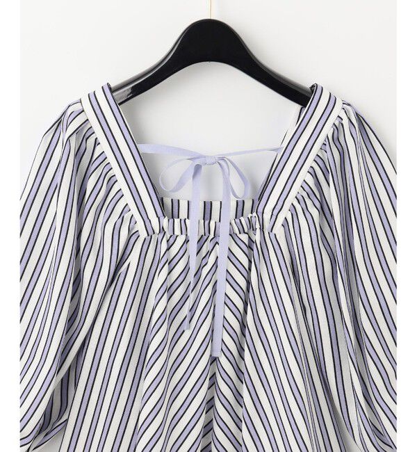 Grace Class「リネンタッチストライプトップ」|Tシャツ・カットソー|