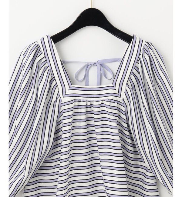 Grace Class「リネンタッチストライプトップ」|Tシャツ・カットソー|