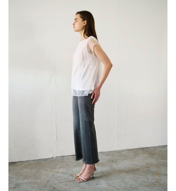 GRACE CONTINENTAL「チュールシアーカットトップ」|Tシャツ・カットソー|