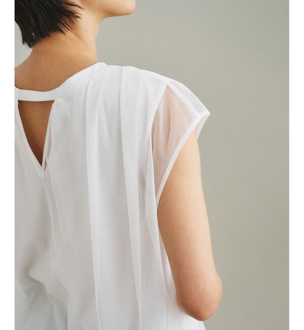 GRACE CONTINENTAL「チュールシアーカットトップ」|Tシャツ・カットソー|