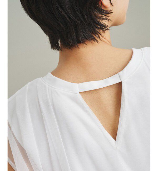 GRACE CONTINENTAL「チュールシアーカットトップ」|Tシャツ・カットソー|