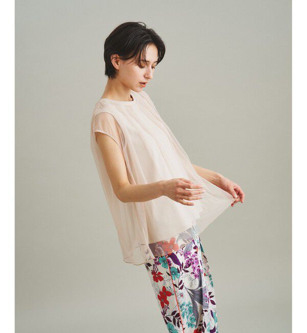 GRACE CONTINENTAL「チュールシアーカットトップ」|Tシャツ・カットソー|