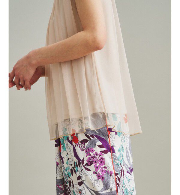 GRACE CONTINENTAL「チュールシアーカットトップ」|Tシャツ・カットソー|