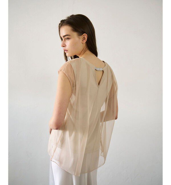 GRACE CONTINENTAL「チュールシアーカットトップ」|Tシャツ・カットソー|