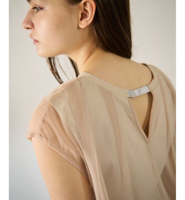 GRACE CONTINENTAL「チュールシアーカットトップ」|Tシャツ・カットソー|