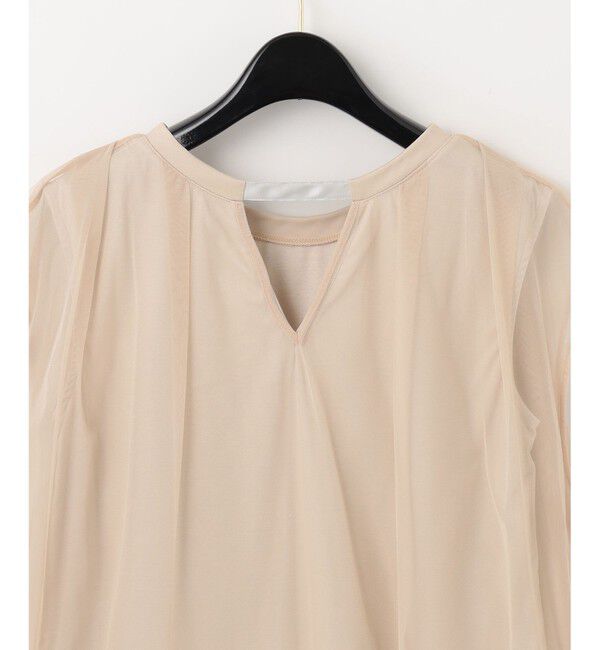 GRACE CONTINENTAL「チュールシアーカットトップ」|Tシャツ・カットソー|