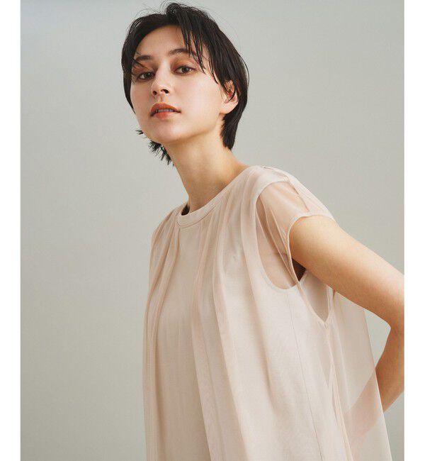 GRACE CONTINENTAL「チュールシアーカットトップ」|Tシャツ・カットソー|