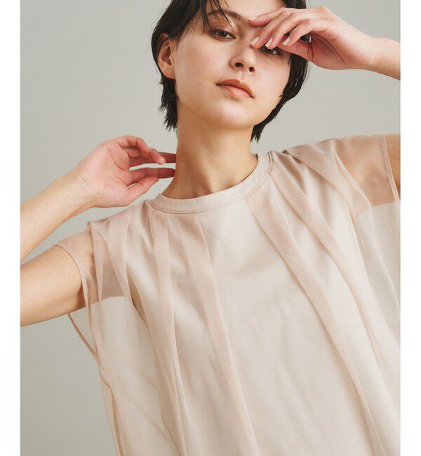 GRACE CONTINENTAL「チュールシアーカットトップ」|Tシャツ・カットソー|