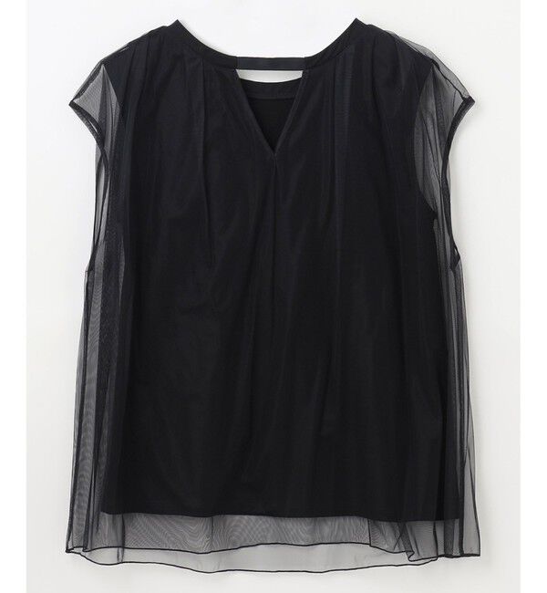GRACE CONTINENTAL「チュールシアーカットトップ」|Tシャツ・カットソー|