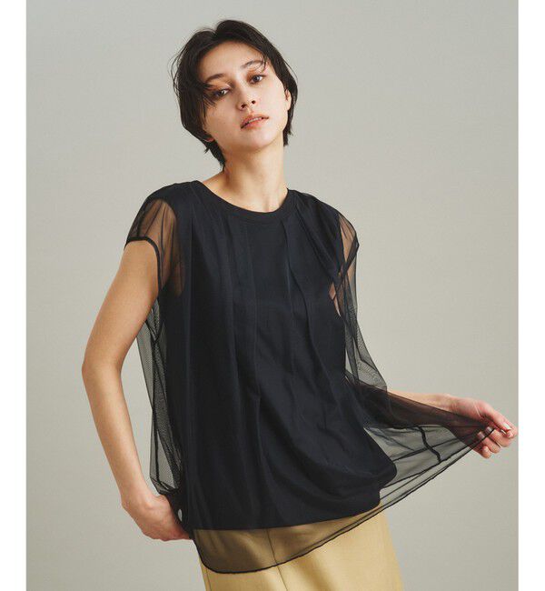 GRACE CONTINENTAL「チュールシアーカットトップ」|Tシャツ・カットソー|