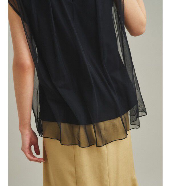 GRACE CONTINENTAL「チュールシアーカットトップ」|Tシャツ・カットソー|