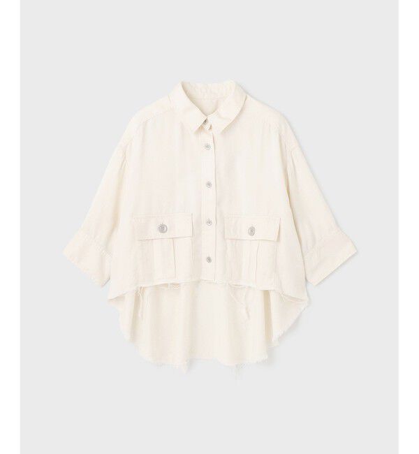 GRACE CONTINENTAL「ハーフスリーブルーズシャツ」|シャツ・ブラウス|