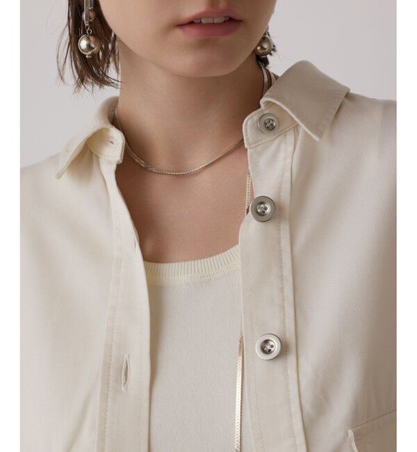 GRACE CONTINENTAL「ハーフスリーブルーズシャツ」|シャツ・ブラウス|