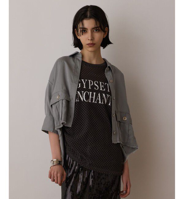 GRACE CONTINENTAL「ハーフスリーブルーズシャツ」|シャツ・ブラウス|