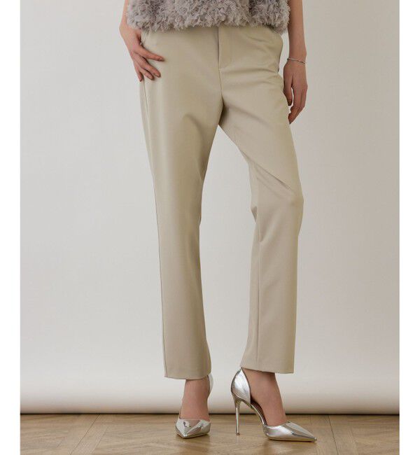 GRACE CONTINENTAL「ストレッチテーパードパンツ」|その他|ベージュ