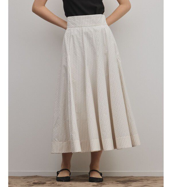 GRACE CONTINENTAL「ラメドットタフタジャガードスカート」|スカート|