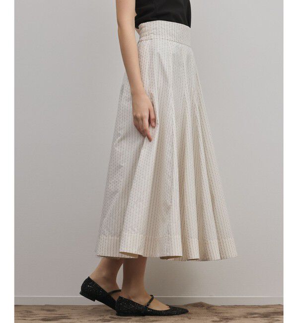 GRACE CONTINENTAL「ラメドットタフタジャガードスカート」|スカート|