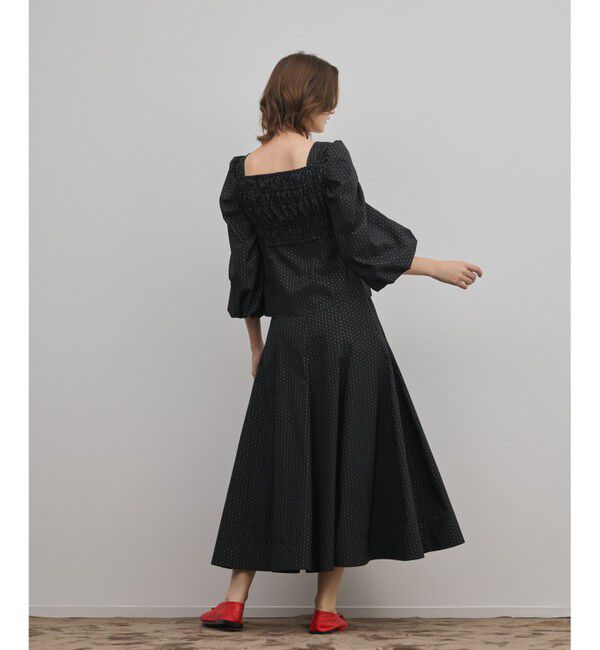 GRACE CONTINENTAL「ラメドットタフタジャガードスカート」|スカート|