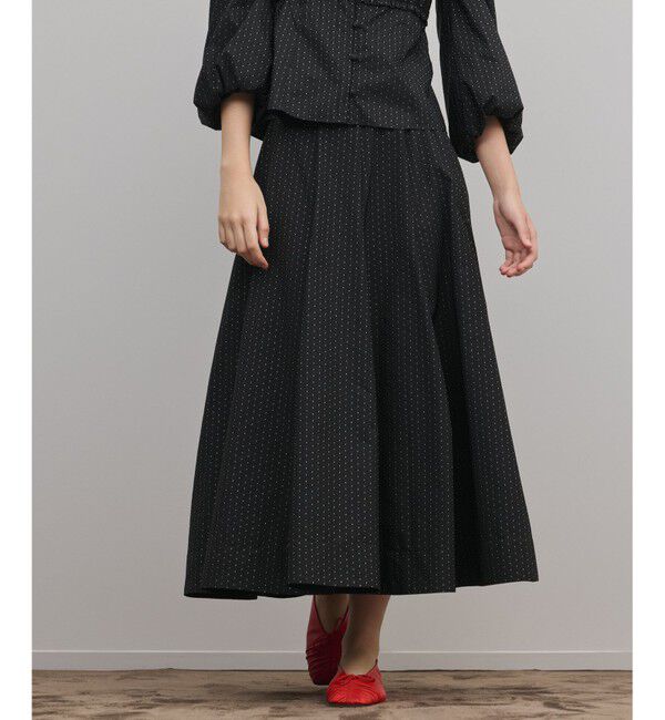 GRACE CONTINENTAL「ラメドットタフタジャガードスカート」|スカート|