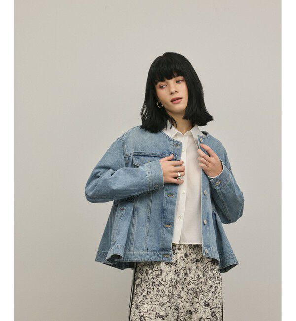 Diagram「ペプラムデニムジャケット」|テーラードジャケット|