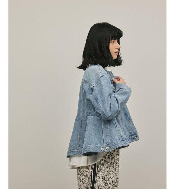 Diagram「ペプラムデニムジャケット」|テーラードジャケット|