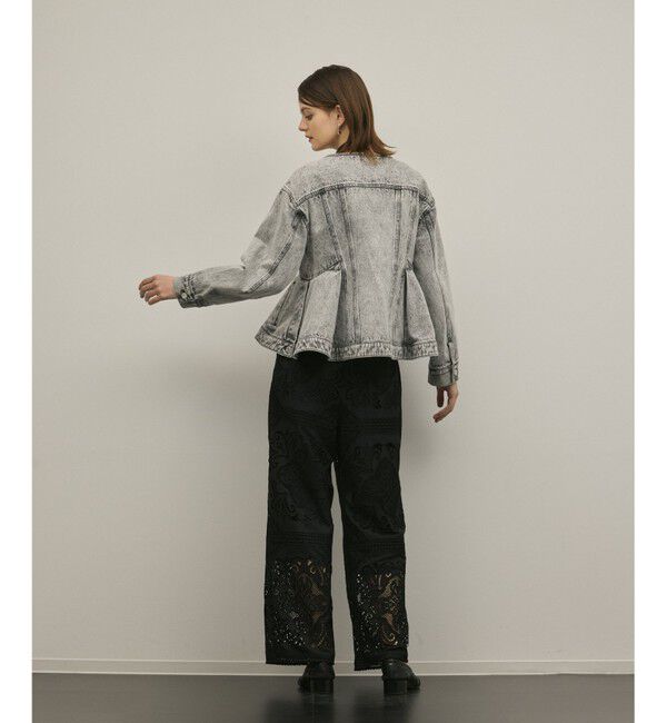 Diagram「ペプラムデニムジャケット」|テーラードジャケット|