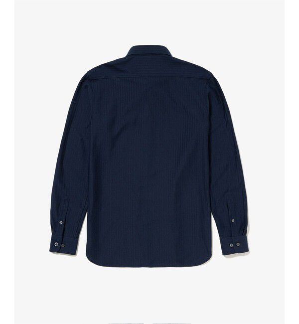 LACOSTE「ジャカードストライプボタンダウンジャージシャツ」|シャツ・ブラウス|