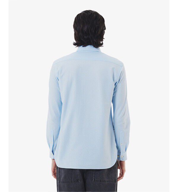 LACOSTE「ジャカードストライプボタンダウンジャージシャツ」|シャツ・ブラウス|