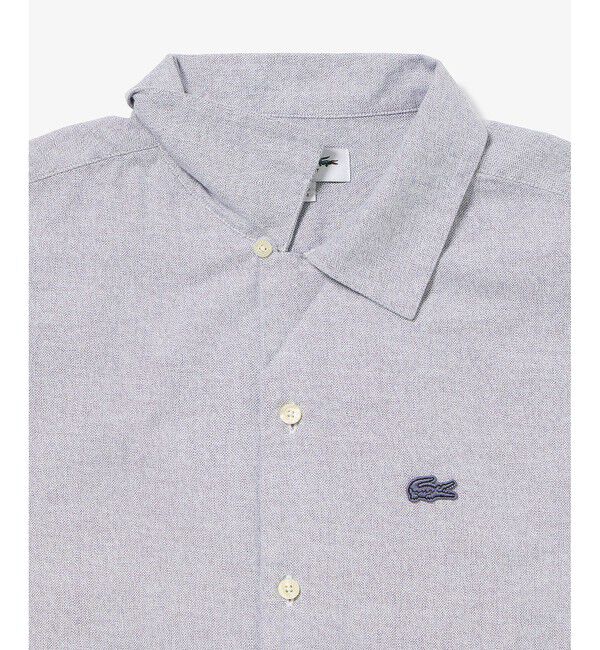 LACOSTE「グラデーション コットンオックスフォード オープンカラーシャツ」|シャツ・ブラウス|