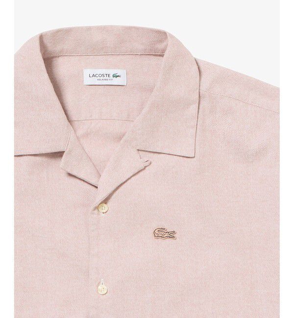 LACOSTE「グラデーション コットンオックスフォード オープンカラーシャツ」|シャツ・ブラウス|